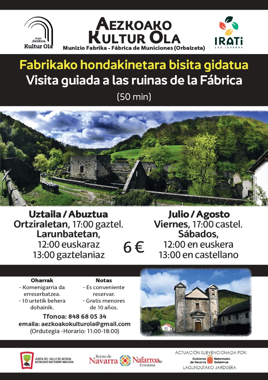 Visitas guiadas julio-agosto